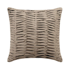 Stone Grey Wind Folds - Stone Gray Suede Throw Pillow Cover