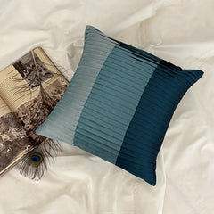 Shades Of Teal - Teal Blue Art Silk Throw Pillow Cover