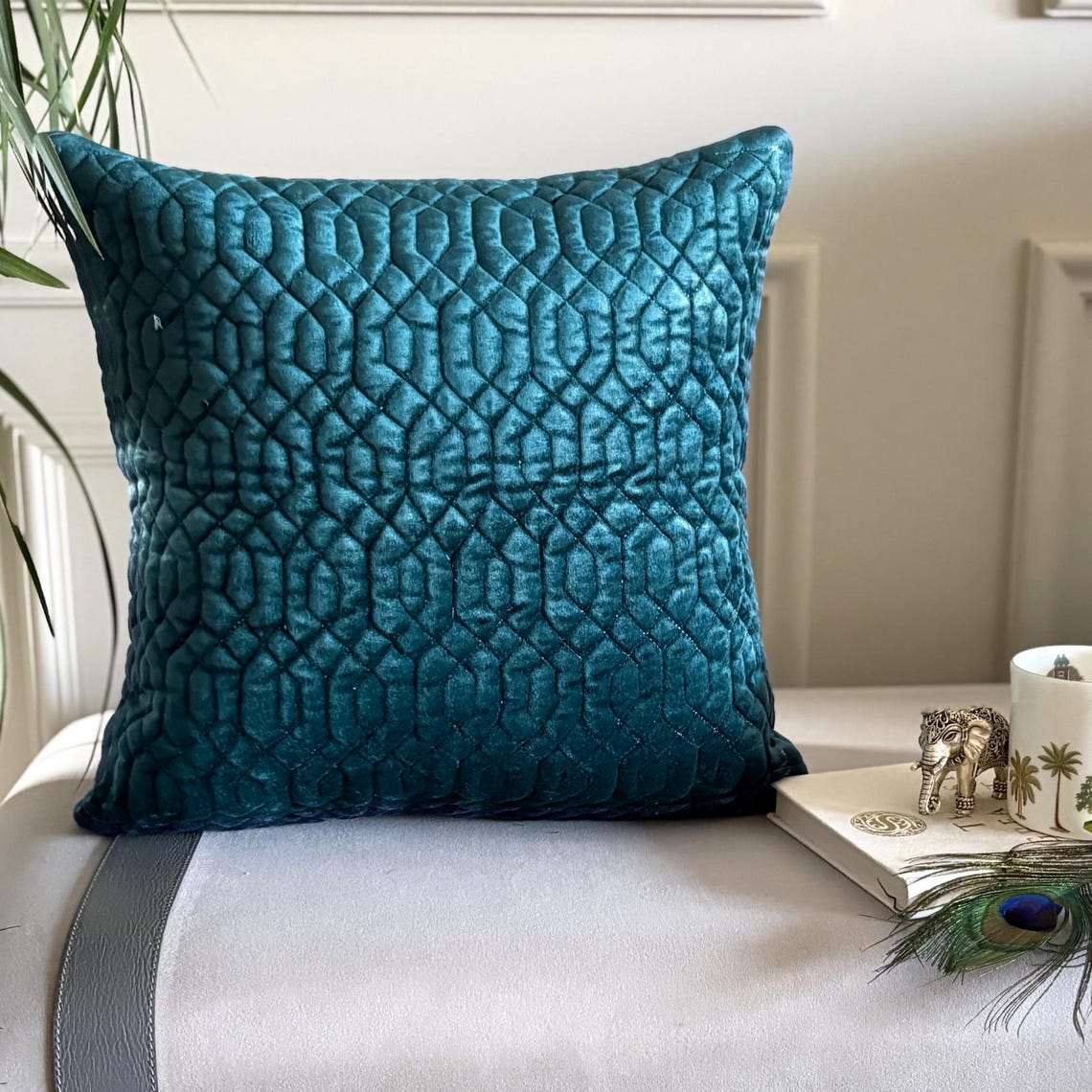 Irresistible Teal Decorative Euro Sham