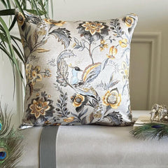 Peacock Beau Throw Cushion Cover