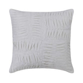 Free Spirit - White Cotton Linen Throw Pillow Cover