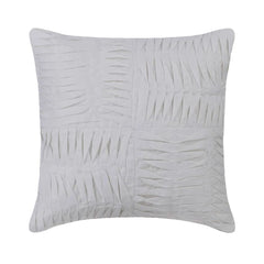 Free Spirit - White Cotton Linen Throw Pillow Cover