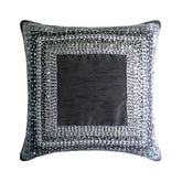 Treasure Trove - Charcoal Gray Art Silk Throw Pillow Cover