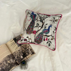 Tavas - Pink & Purple Cotton Decorative Euro Sham