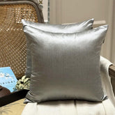 Silver Gray Luxury Throw Cushion Cover