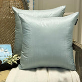 Dusky Blue Luxury Throw Cushion Cover