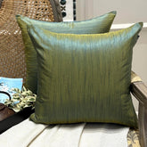 Teal And Yellow Luxury Throw Cushion Cover
