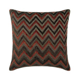 Dress Chevron - Grey Velvet Throw Cushion Cover