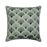Flourish - Blue Cotton Throw Cushion Cover