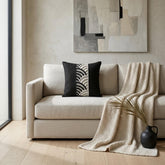 Black Reverie Throw Cushion Cover