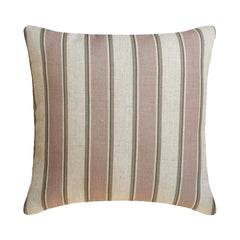 Pink Linen Throw Cushion Cover - Pink Terra Stripes