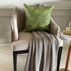A Touch Of Envy - Green Art Silk Decorative Euro Sham
