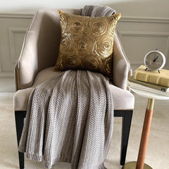 Golden Touch - Gold Art Silk Decorative Euro Sham