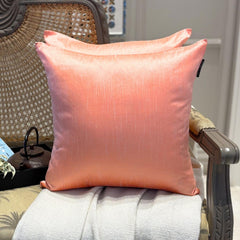 Peach Coral Luxury Throw Cushion Cover
