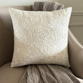 Ivory Swirls Euro Sham