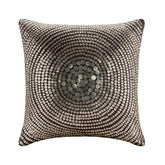 Silver Pop - Gray Art Silk Decorative Euro Sham