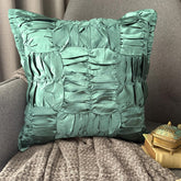 Dreamy Teal - Teal Blue Satin Decorative Euro Sham