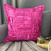 Dreamy Hotty Pink - Hot Pink Satin Decorative Euro Sham