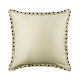 Ecru Crystal Palace - Ecru Velvet Throw Pillow Cover
