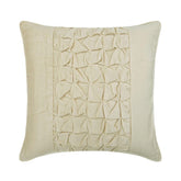 Knotted Ivory - Ivory Velvet Throw Cushion Cover