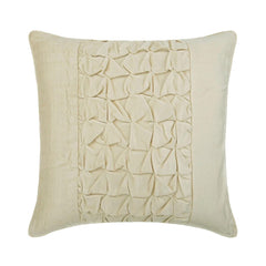 Knotted Ivory - Ivory Velvet Throw Cushion Cover