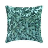 Vintage Teals - Teal Blue Satin Decorative Euro Sham