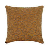 Gold Fest - Gold Art Silk Throw Pillow Cover