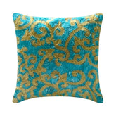 Creative Ribbons - Blue Art Silk Decorative Euro Sham