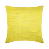 Yellow Ocean - Yellow Art Silk Throw Pillow Cover