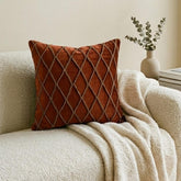 Sumac Gold - Rust Velvet Decorative Euro Sham