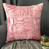 Dreamy Soft Pink - Soft Pink Satin Decorative Euro Sham