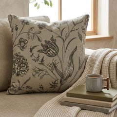 Botanical Sketch Throw Cushion Cover