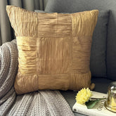 Dreamy Gold - Gold Crushed Art Silk Decorative Euro Sham