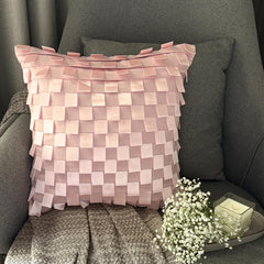 Soft Pink Dreams - Pink Faux Suede Decorative Euro Sham