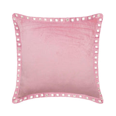 Pink Crystal Palace - Pink Velvet Decorative Euro Sham