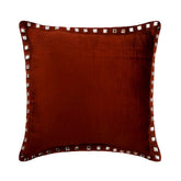 Rust Crystal Palace - Rust Velvet Throw Cushion Cover