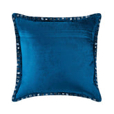 Blue Crystal Palace - Royal Blue Velvet Throw Pillow Cover