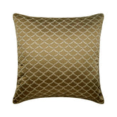 Lolita - Beige Jacquard Art Silk Throw Pillow Cover