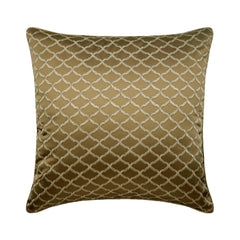 Lolita - Beige Jacquard Art Silk Decorative Euro Sham