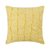 Summer Brewery - Yellow Cotton Linen Throw Pillow Cover