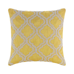 Kainoosh - Yellow Art Silk Decorative Euro Sham