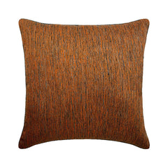 Orange Sitting Room - Orange Jacquard Silk Throw Cushion Cover