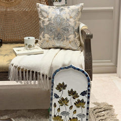 Millennium - Ivory Art Silk Decorative Euro Sham