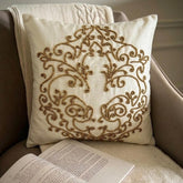 Gold Wedding - Ivory Silk Decorative Euro Sham