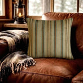 Stripe Flow Beige - Beige Velvet Stripes Throw Cushion Cover