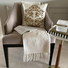 Gold Wedding - Ivory Silk Decorative Euro Sham