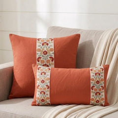 Coral Meadow Lumbar Cushion Cover