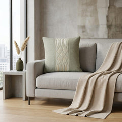Gray Linen Lumbar Cushion Cover - Gray Grace