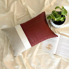 Rust Silk Essence - Rust Silk Lumbar Cushion Cover