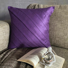 Contemporary Purple - Purple Faux Suede Decorative Euro Sham